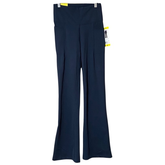 Jockey Studio Flare Pant S Neo Navy Pull-On Comfort Side Pocket Straight Leg NWT - Picture 4 of 12